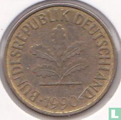 Germany 5 pfennig 1990 (D) - Image 1
