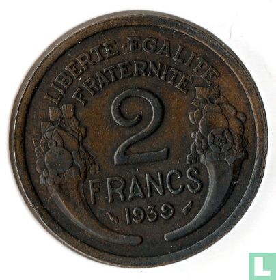 Frankrijk 2 francs 1939 - Afbeelding 1