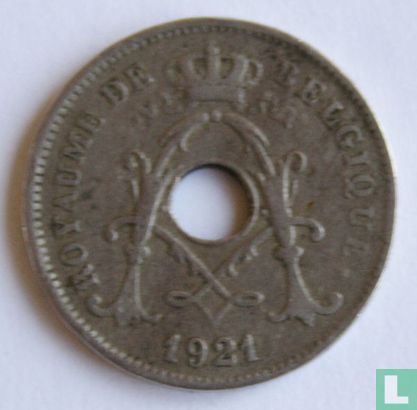 Belgium 10 centimes 1921 (FRA - double line) - Image 1