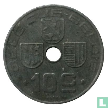 Belgium 10 centimes 1943 (FRA-NLD) - Image 2
