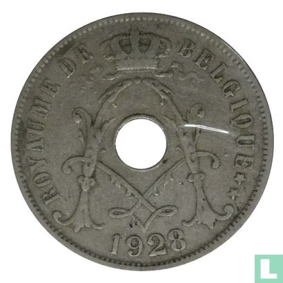 Belgique 25 centimes 1928 (FRA) - Image 1
