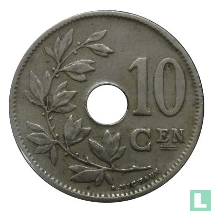 Belgium 10 centimes 1928 (NLD) - Image 2
