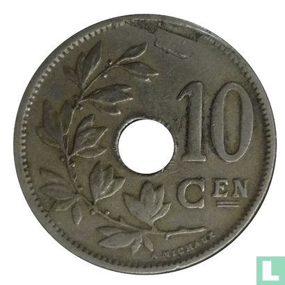 België 10 centimes 1926 (NLD) - Afbeelding 2