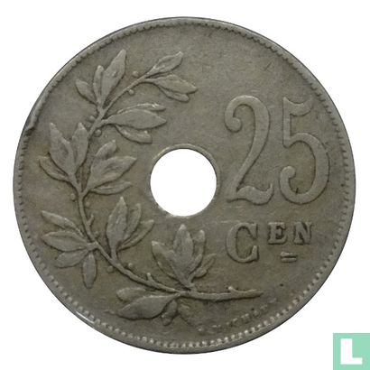 Belgique 25 centimes 1926 (NLD) - Image 2