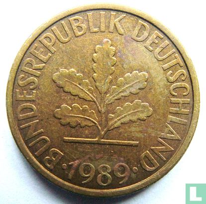 Duitsland 10 pfennig 1989 (J) - Afbeelding 1