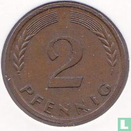 Allemagne 2 pfennig 1965 (J) - Image 2