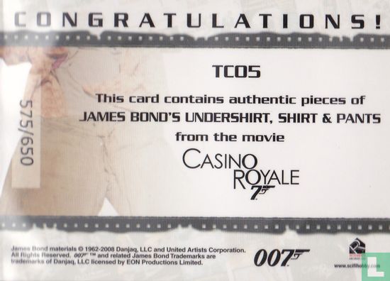 James Bond from Casino Royale ( Triple )  - Afbeelding 2