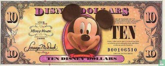 10 Disney Dollars 2008 - Afbeelding 1