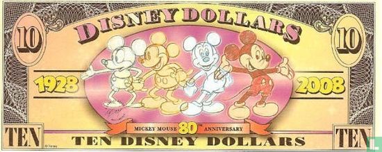 10 Disney Dollars 2008 - Afbeelding 2