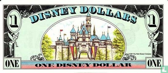 1 Disney Dollar 1987 - Afbeelding 2