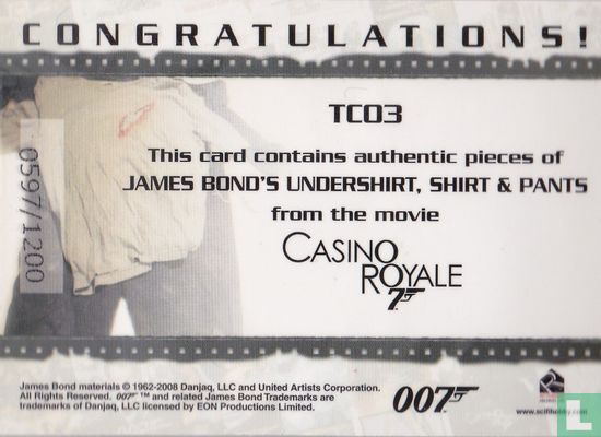 James Bond from Casino Royale ( Triple ) - Afbeelding 2