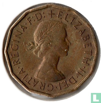 Royaume-Uni 3 pence 1966 - Image 2