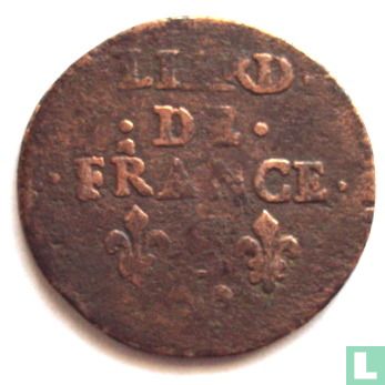 France 1 liard 1655 (B) - Image 2