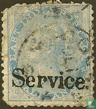 Queen Victoria with overprint Service