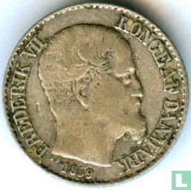Deens West-Indië 5 cents 1859 - Afbeelding 1
