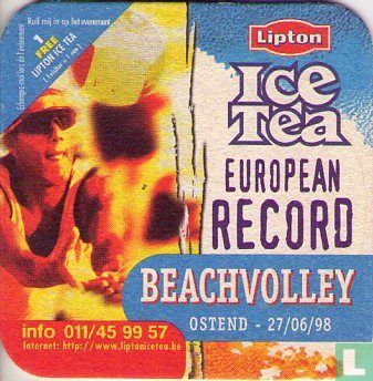 Lipton Ice Tea European record Beachvolley / Herbron jezelf. Ressource-toi. - Afbeelding 1
