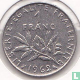 France 1 franc 1962 - Image 1