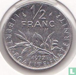 Frankrijk ½ franc 1992 (muntslag) - Afbeelding 1