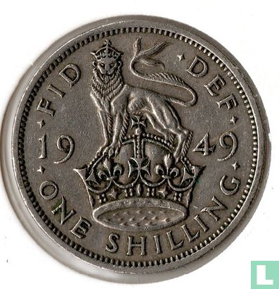 United Kingdom 1 shilling 1949 (english) - Image 1