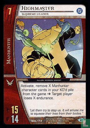 Highmaster, Supreme Leader DGL-114 (2005) - [06] Green Lantarn Corps ...
