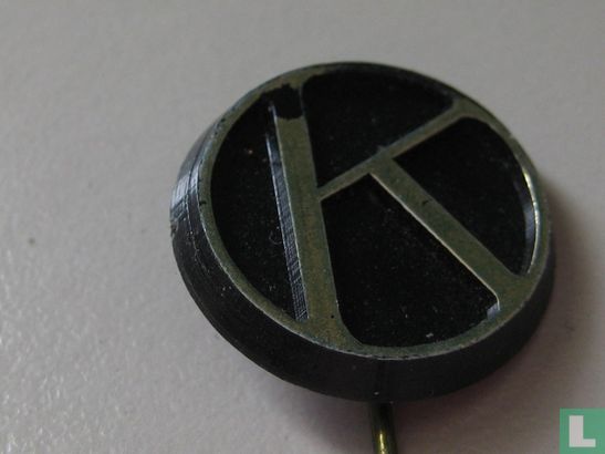 K (Krommenie-logo) [goud op zwart]