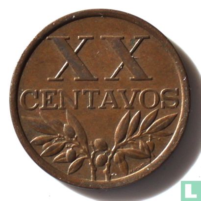 Portugal 20 centavos 1968 - Image 2