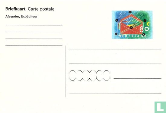 Briefkaart 'Tien voor uw brieven' - Afbeelding 1