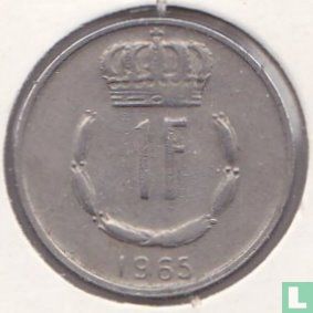 Luxemburg 1 franc 1965 - Afbeelding 1