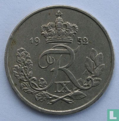 Denemarken 25 øre 1952 - Afbeelding 1