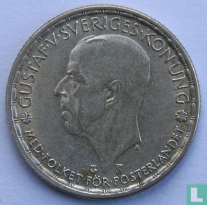 Suède 1 krona 1947 - Image 2