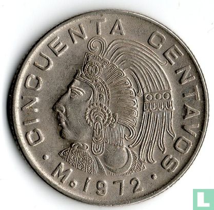 Mexico 50 centavos 1972 - Image 1