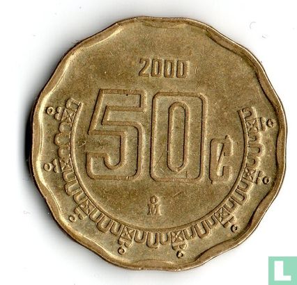 Mexico 50 centavos 2000 - Image 1