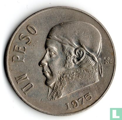 Mexico 1 peso 1975 (short date) - Image 1