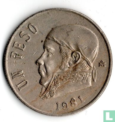 Mexiko 1 Peso 1981 (offene 8) - Bild 1