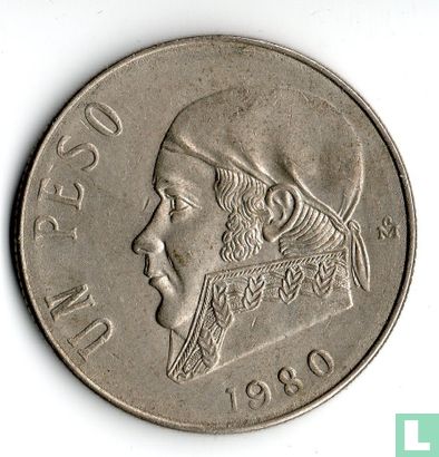 Mexico 1 peso 1980 (gesloten 8) - Afbeelding 1