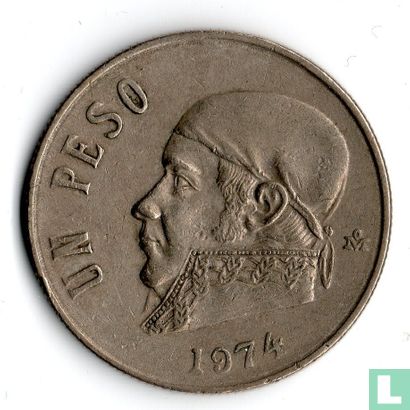 Mexique 1 peso 1974 - Image 1