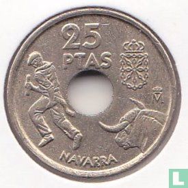 Espagne 25 pesetas 1999 "Navarra" - Image 2