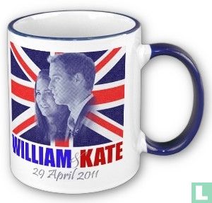 Ring mok huwelijk William & Kate (donker blauw)