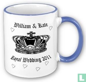 Ring mok huwelijk William & Kate (licht blauw)