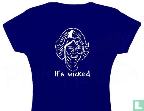 T-shirt 'It's Wicked' verloving William & Kate (donker blauw)
