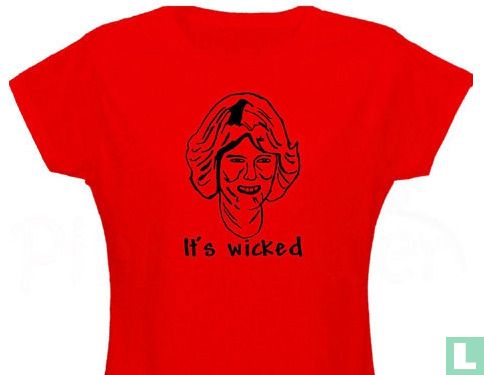 T-shirt 'It's Wicked' verloving William & Kate (rood)