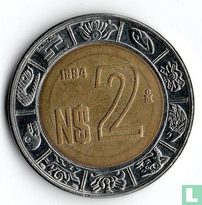 Mexico 2 nuevo pesos 1994 - Image 1