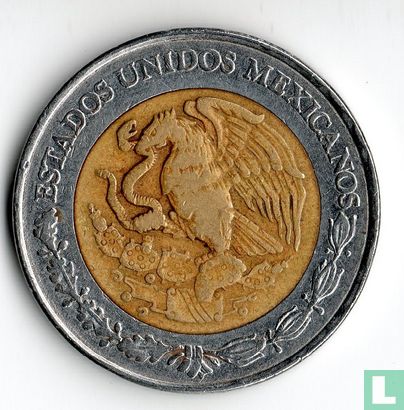 Mexique 5 nuevos pesos 1992  - Image 2