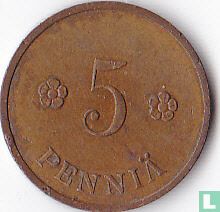 Finland 5 penniä 1940 - Afbeelding 2