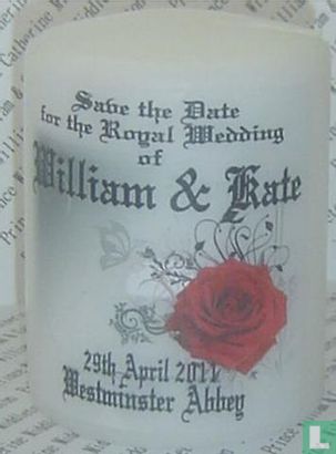 Kaars huwelijk William & Kate