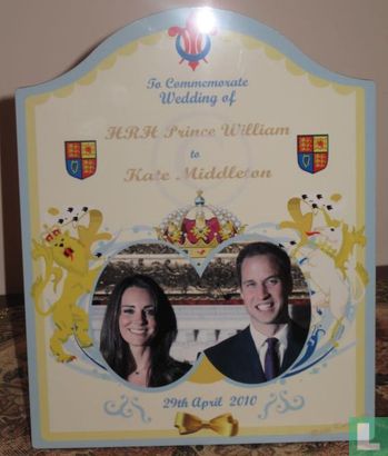 Gedenkplaat huwelijk William & Kate