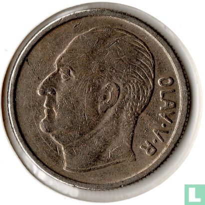 Norvège 1 krone 1966 - Image 2