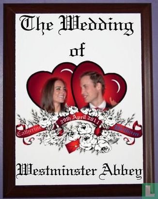 Gedenkplaat huwelijk William & Kate