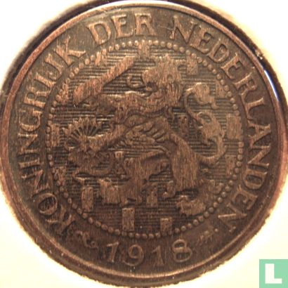 Nederland 1 cent 1918 - Afbeelding 1