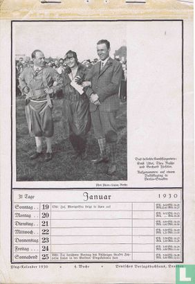 Flug-Kalender 1930 - Afbeelding 1